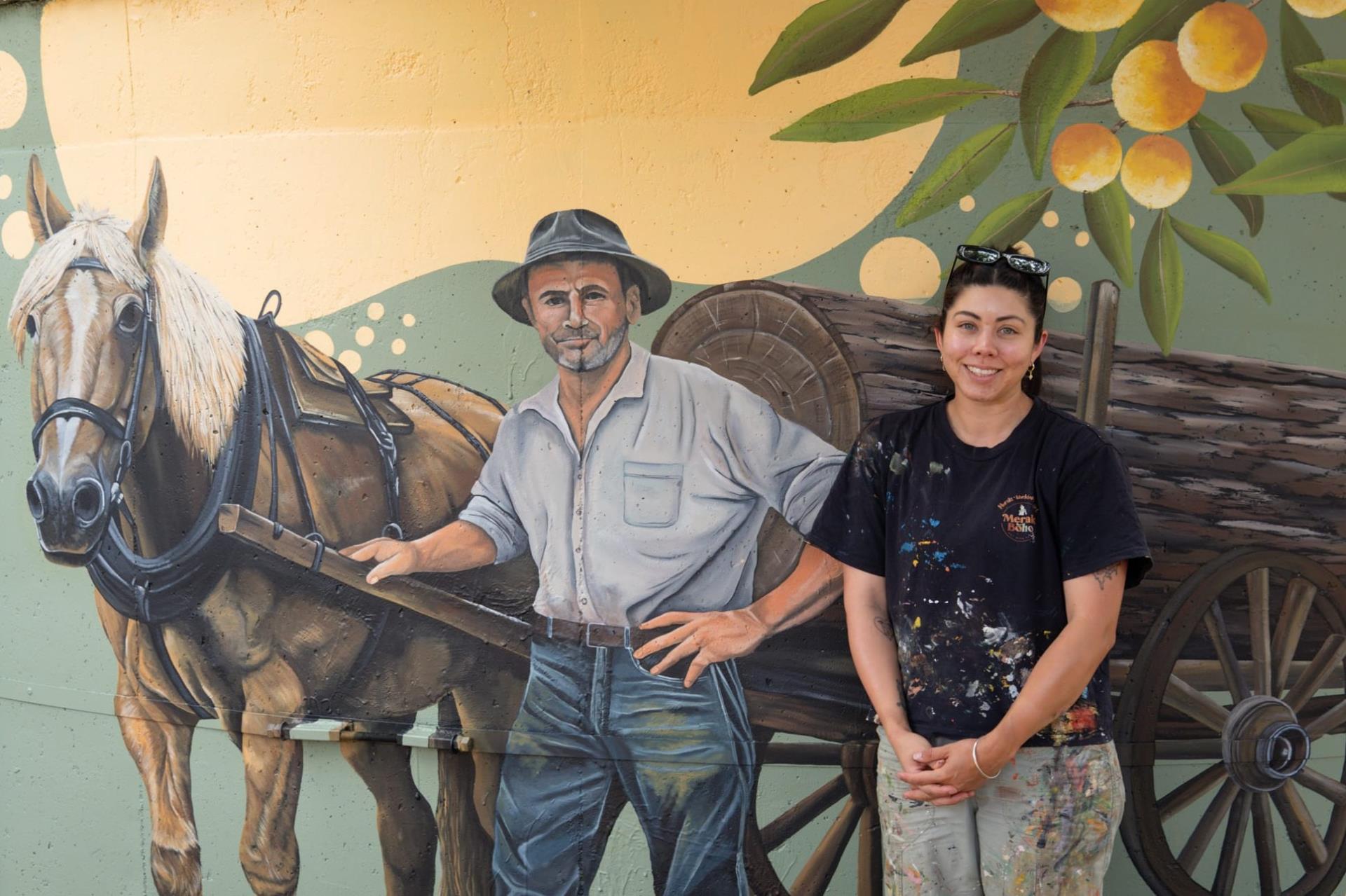 New mural celebrates Sawyers Valley's history, wildlife and community spirit