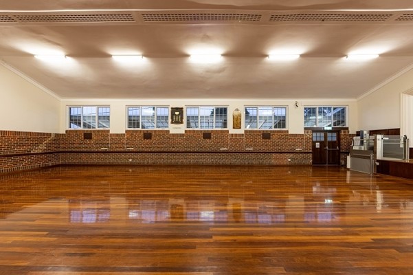 Mundaring Hall - view from the side in Main Hall facing