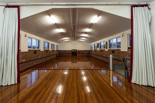 Mundaring Hall - view from the stage in Main Hall