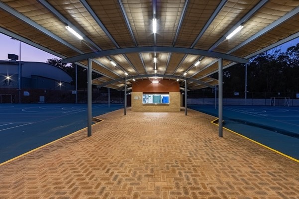 Mundaring Hard Courts and Kiosk - kiosk with courts on each side