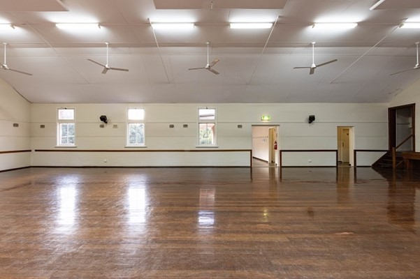 Parkerville Hall - inside the hall
