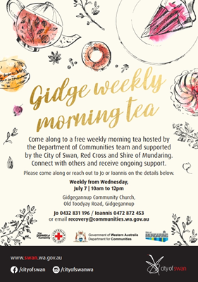 12 Months On - an exhibition of - Gidge Morning Tea