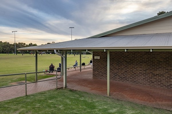 Mundaring Recreation Ground - outside looking towards grass area at