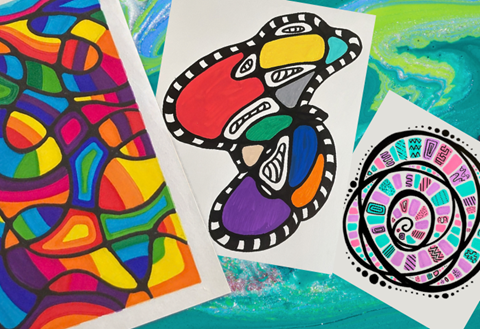 Image: Mindful Swirls workshop