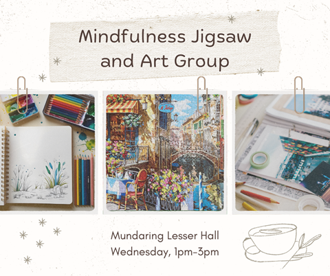 Image: Mindfulness Jigsaw and Art Group- Mundaring