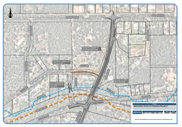Brooking Rd Extension Project and Falls Road Bridge Replacement