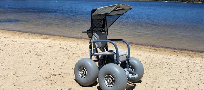 All-terrain wheelchair upgrade for popular lake