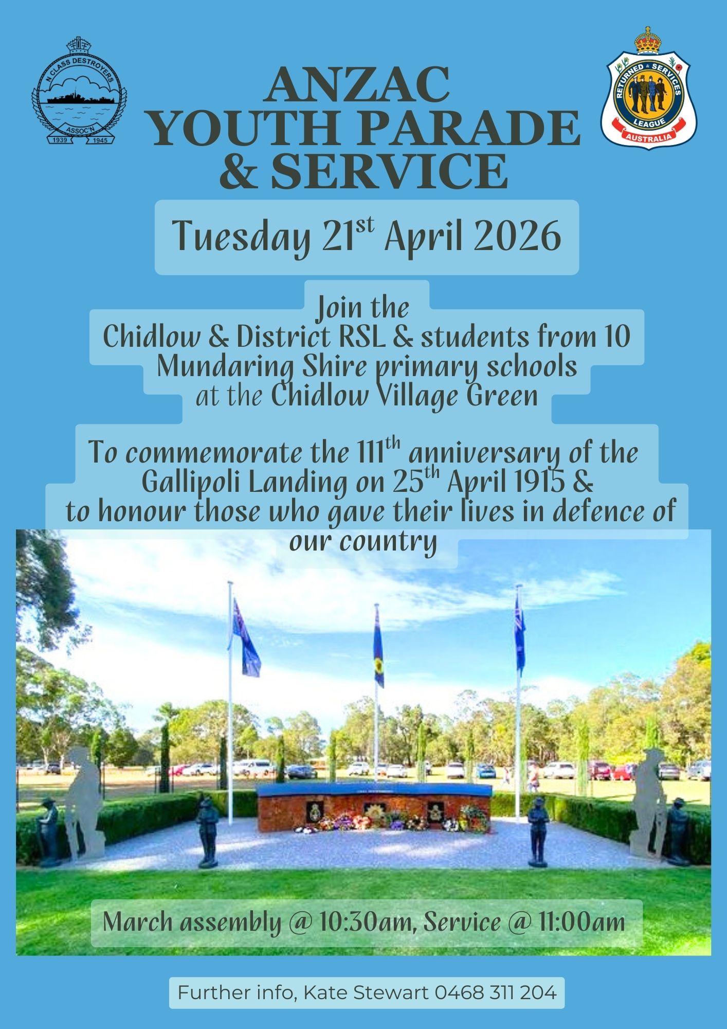 ANZAC Youth Parade & Service