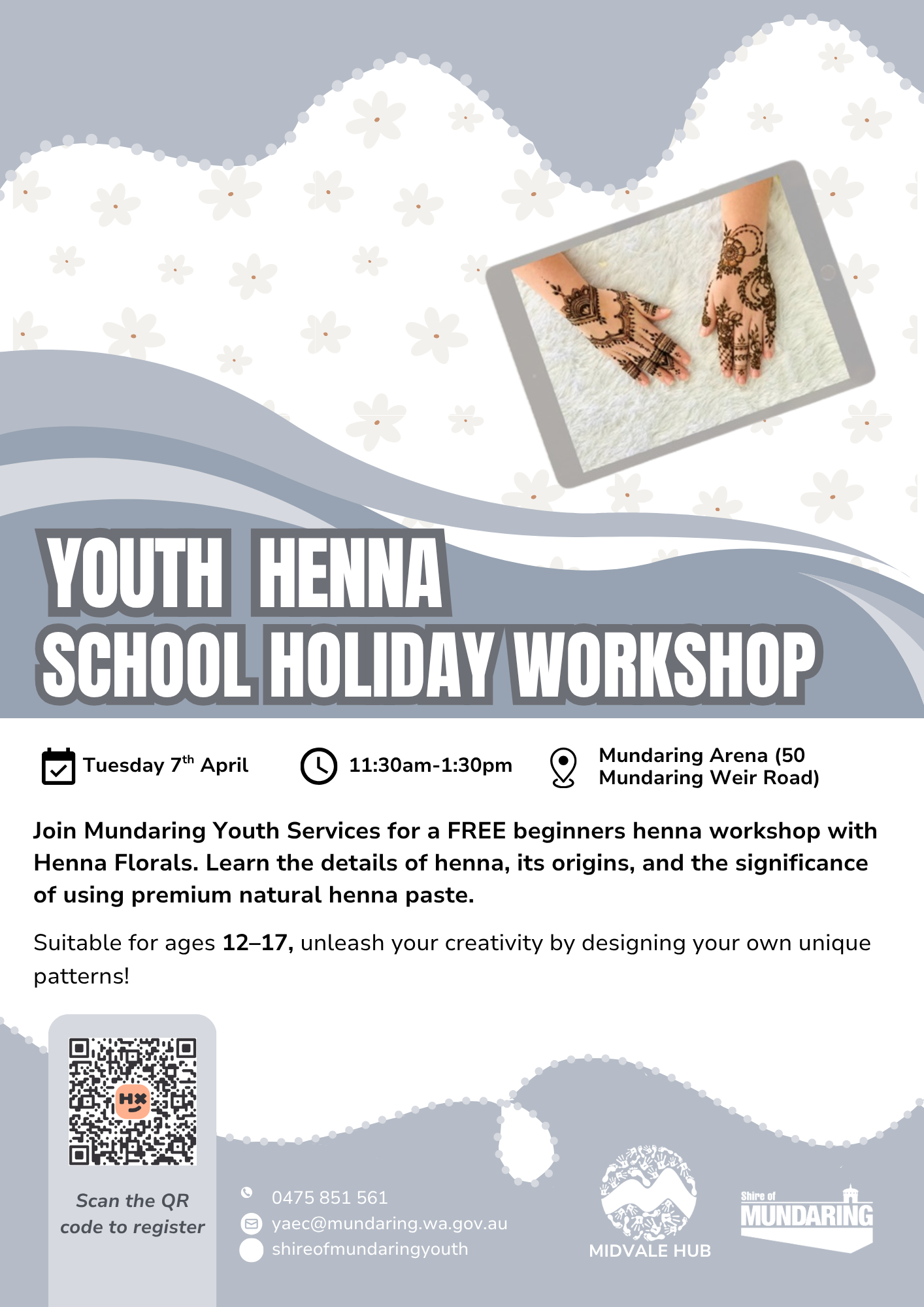 Youth Beginners Henna Holiday Workshop
