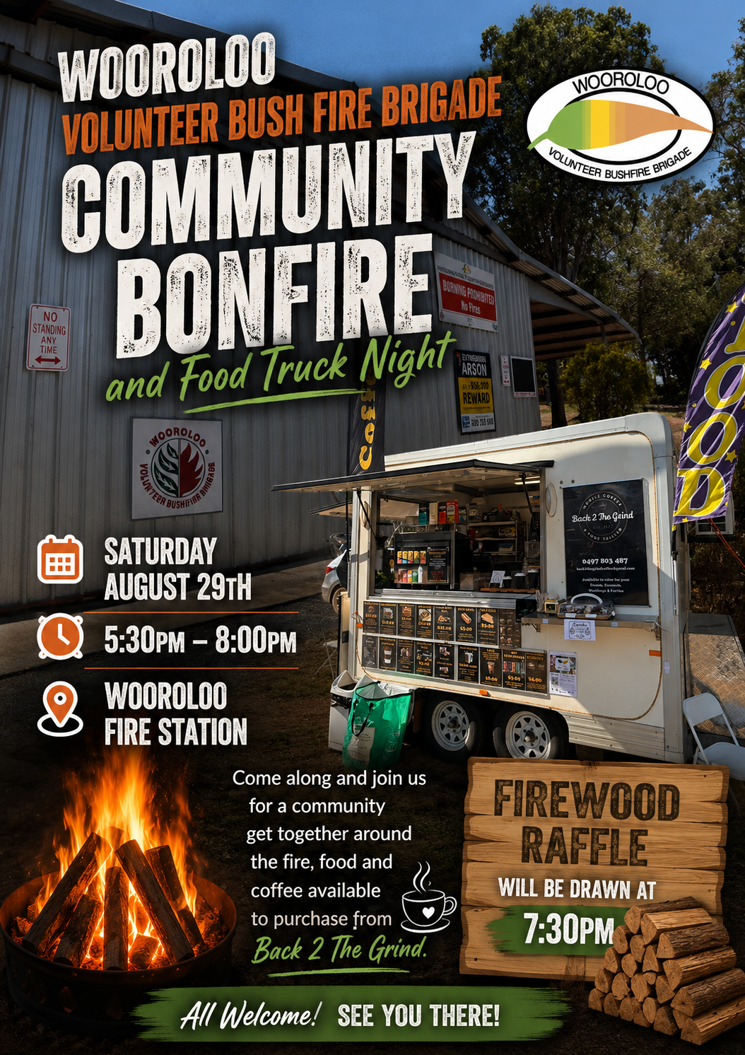 Woroloo Volunteer Bushfire Brigade Community Bonfire
